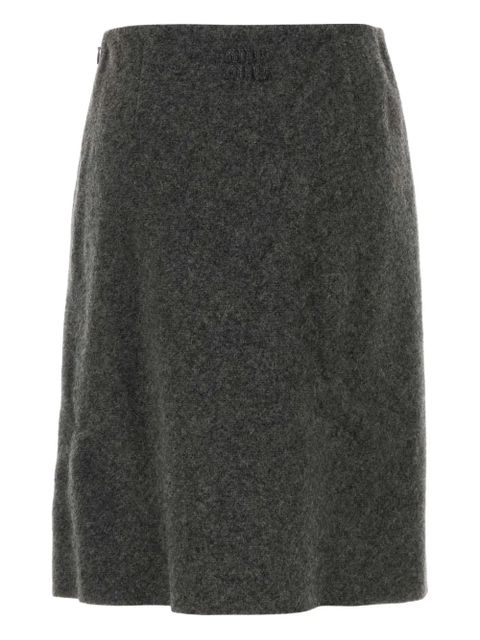 Miu Miu wool skirt - Grey - zdjęcie produktu nr 2
