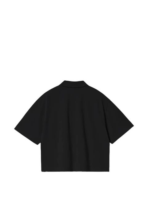 Carhartt WIP Script embroidered-logo cotton polo shirt - Black - zdjęcie produktu nr 2