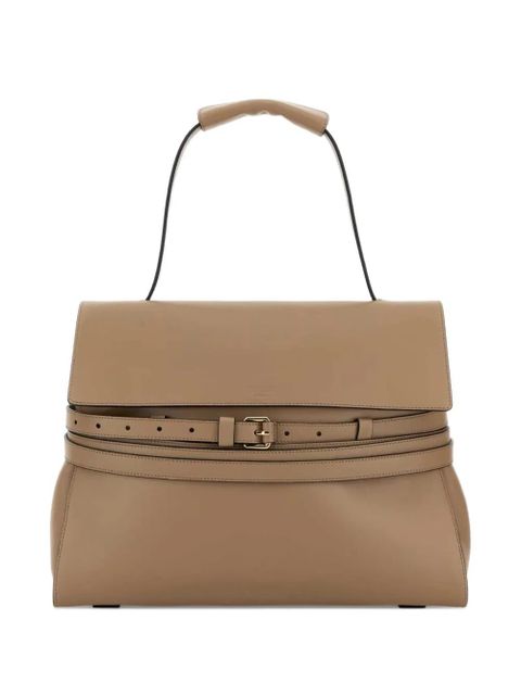 Moschino belted leather shoulder bag - Neutrals - zdjęcie produktu nr 1