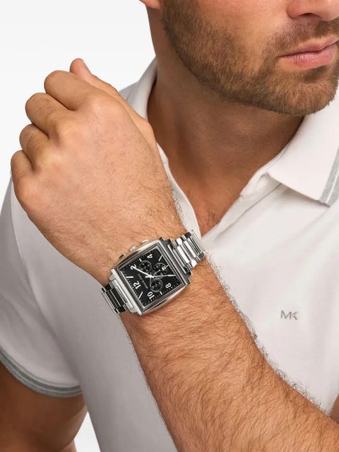 Michael Kors Rhys square 3 Sub-Dials 40mm watch - Silver - zdjęcie produktu nr 2