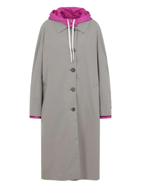 Miu Miu reversible hooded raincoat - Grey - zdjęcie produktu nr 1