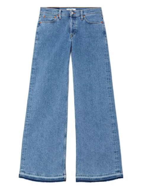 RE/DONE mid-rise frayed-hem jeans - Blue - zdjęcie produktu nr 1