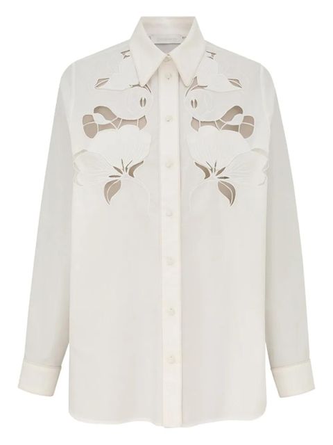 ZIMMERMANN flower-embroidered shirt - White - zdjęcie produktu nr 1
