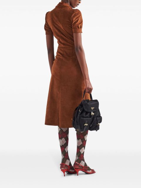 Prada suede midi dress - Brown - zdjęcie produktu nr 2
