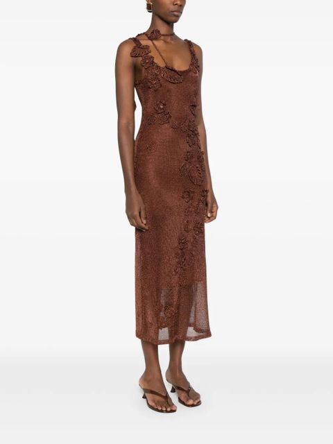 Cult Gaia Pemma knitted maxi dress - Brown