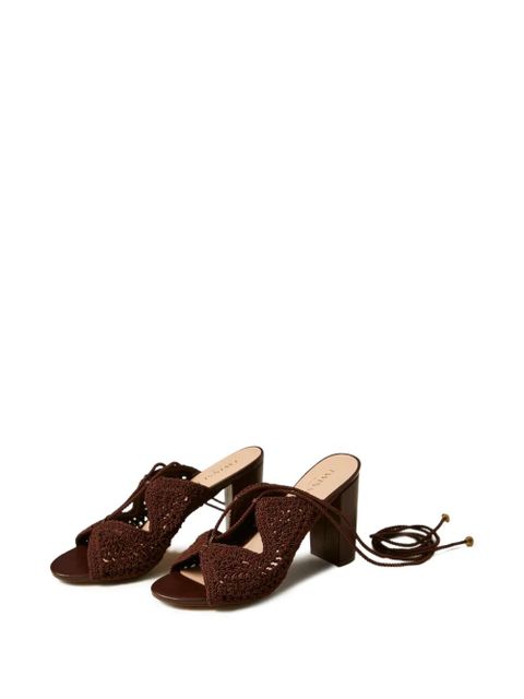 TWINSET macrame tie sandals - Brown - zdjęcie produktu nr 2