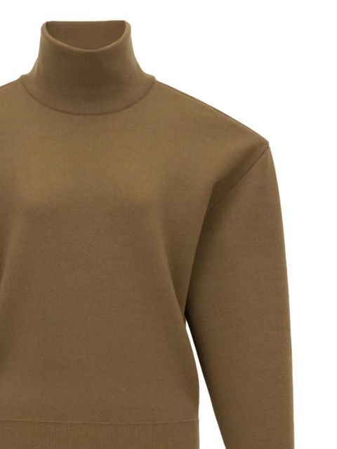 Saint Laurent high-neck sweater - Brown