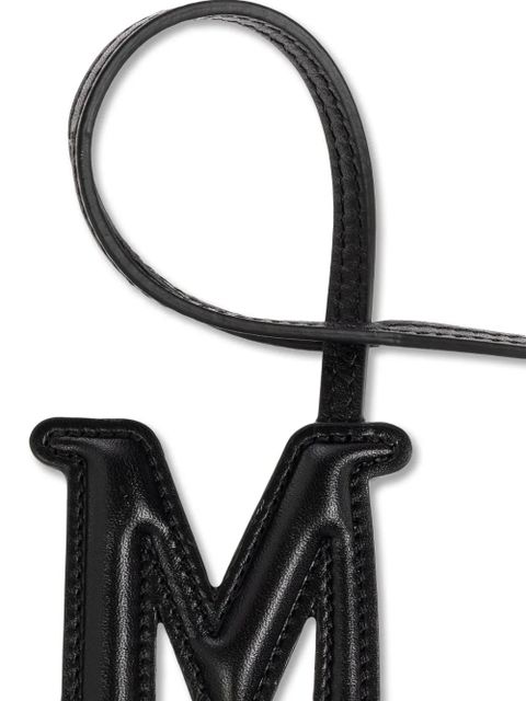 Max Mara logo bag charm - Black
