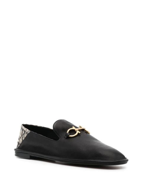 Ferragamo buckled leather loafers - Black - zdjęcie produktu nr 2