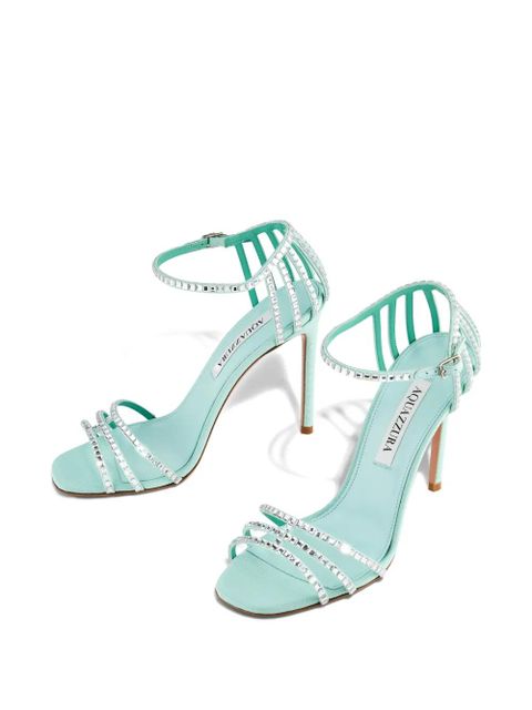 Aquazzura Sensation Crystal heeled sandals - Blue