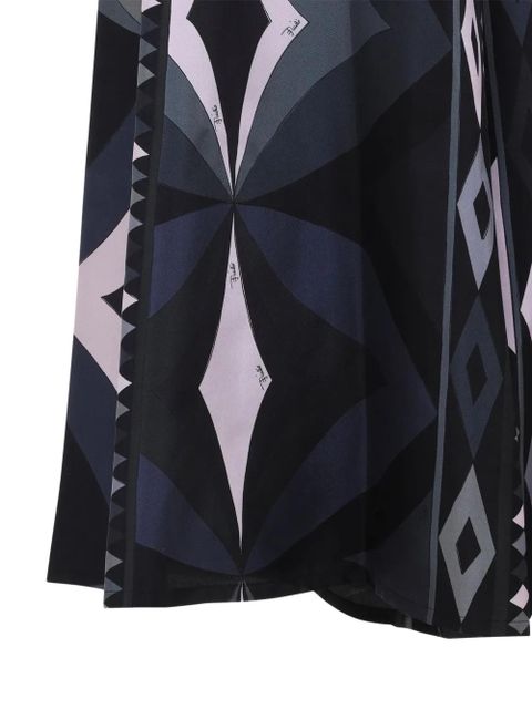PUCCI geometric-print silk palazzo pants - Black - zdjęcie produktu nr 2