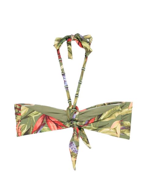 FARM Rio Strelitzia floral-print bikini top - Green - zdjęcie produktu nr 2