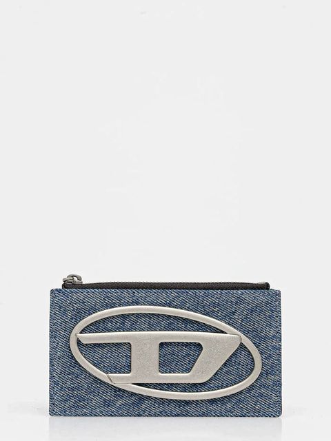 Diesel portfel 1DR 1DR CARD HOLDER III damski kolor niebieski X10270.P1730 - zdjęcie produktu nr 1