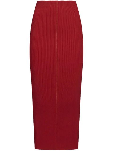 Marni ribbed pencil skirt - Red - zdjęcie produktu nr 1