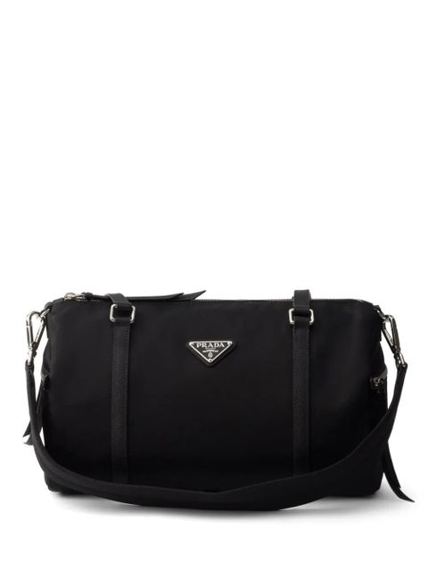 Prada large Re-Nylon and Saffiano leather duffel bag - Black - zdjęcie produktu nr 1