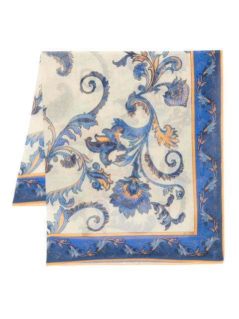 ETRO printed scarf - Blue