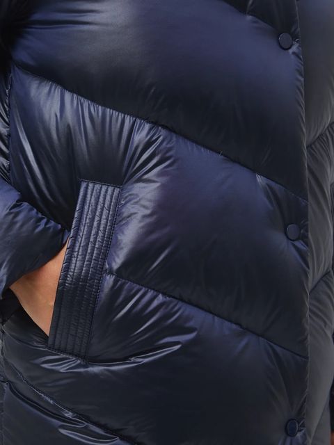 Medicine płaszcz puchowy kolor turkusowy