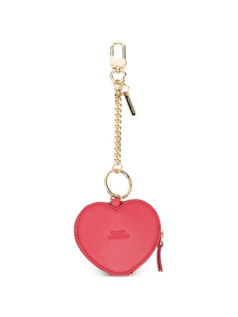 Marc Jacobs heart zip keyring - Red