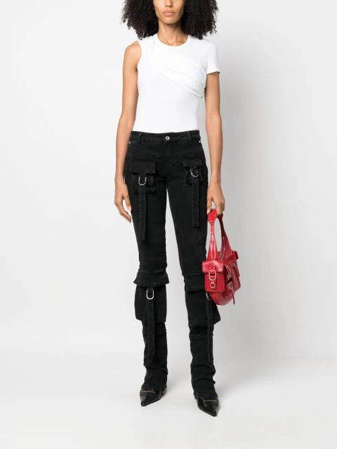 Blumarine twist-detail cotton T-shirt - White - zdjęcie produktu nr 2