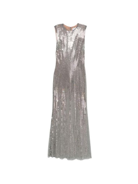 Self-Portrait sleeveless maxi dress - Silver - zdjęcie produktu nr 1