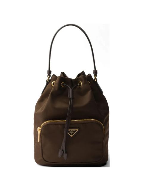 Prada Duet Re-Nylon bucket bag - Brown - zdjęcie produktu nr 1