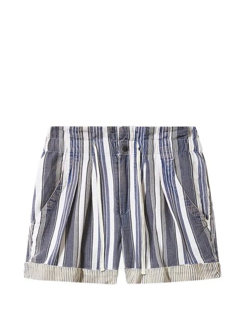 MARANT ÉTOILE NIRMA striped shorts - Blue - zdjęcie produktu nr 1