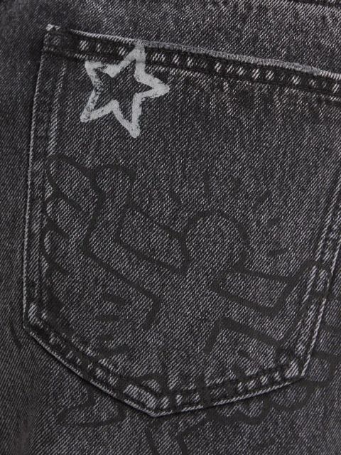 Miss Sixty jeansy x Keith Haring 6L3JJ2280000 damskie high waist
