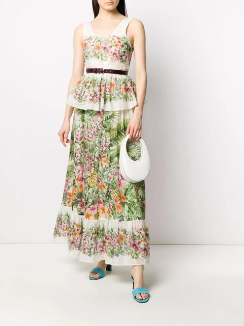 TWINSET sleeveless peplum blouse - Neutrals - zdjęcie produktu nr 2