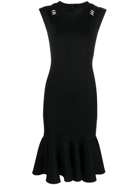 Givenchy crystal-embellished peplum-hem dress - Black - zdjęcie produktu nr 1