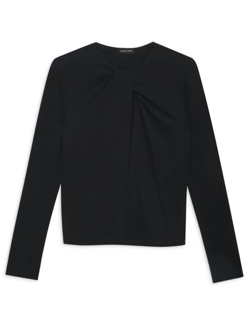 ANINE BING Amaya cut-out top - Black - zdjęcie produktu nr 1