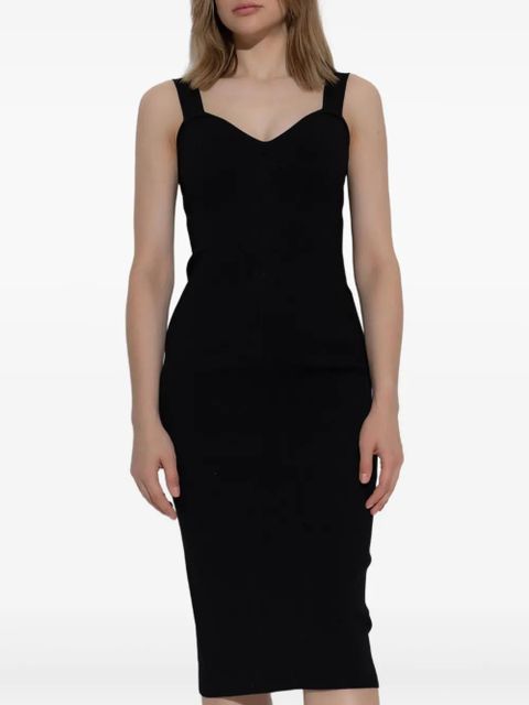 Max Mara fitted midi dress - Black