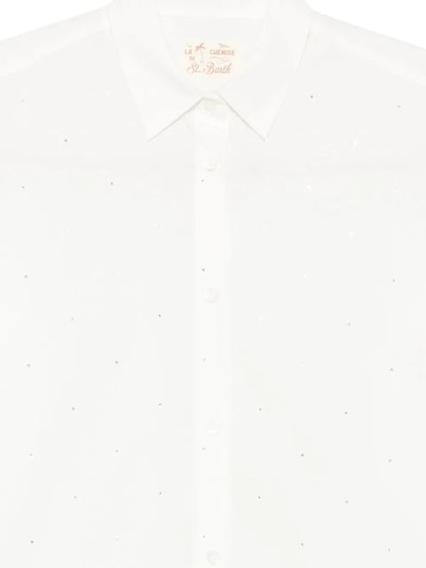 MC2 Saint Barth Meredith strass-embellishment shirt - White