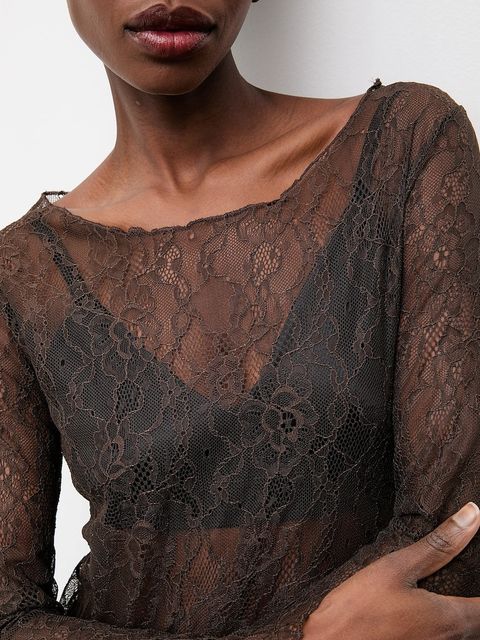 Answear.LAB bluzka damska kolor brązowy