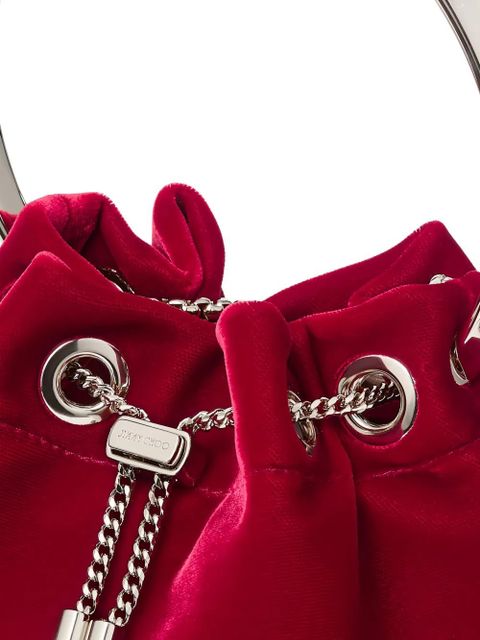 Jimmy Choo Bon Bon ring-top bucket bag - Red