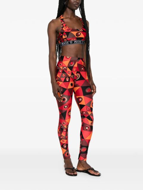 PUCCI Occhi geometric-print trousers - Red - zdjęcie produktu nr 2
