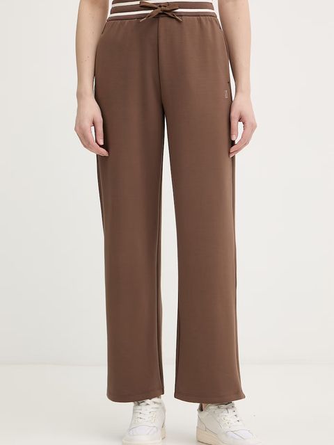 Armani Exchange spodnie dresowe damskie z wiskozą - zdjęcie produktu nr 2