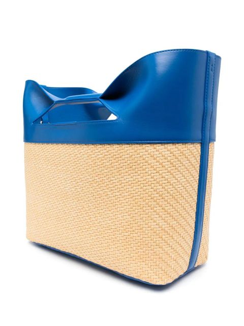 Alexander McQueen small The Bow woven tote bag - Neutrals - zdjęcie produktu nr 2