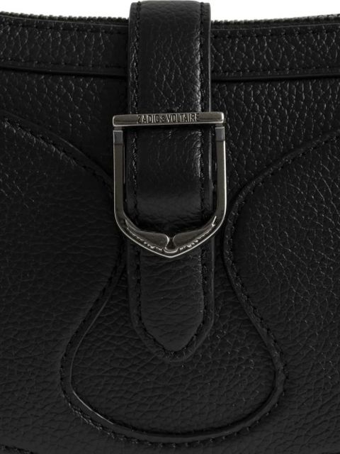 Zadig&Voltaire Moonrise buckle-detail curved shoulder bag - Black