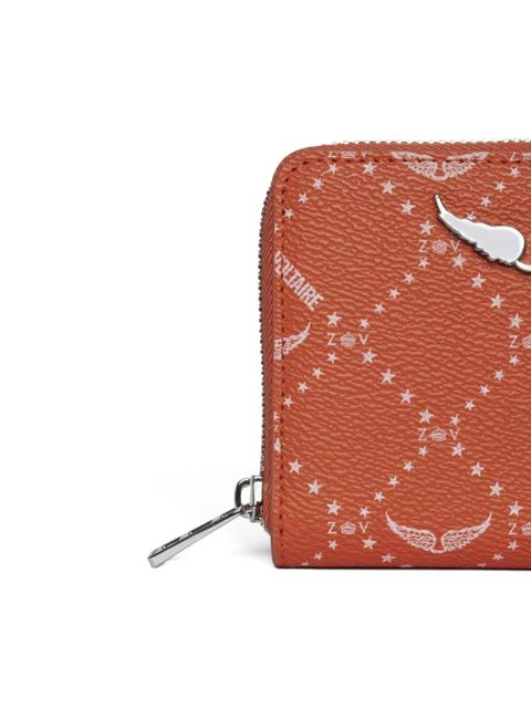 Zadig&Voltaire monogram-print wallet - Orange