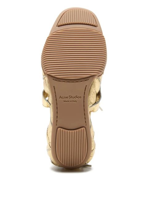 Acne Studios lace-up sneakers - Gold