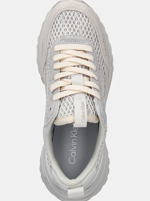 Calvin Klein sneakersy HIKE RUNNER LACE UP TECHMIX damskie kolor biały YW0YW02030