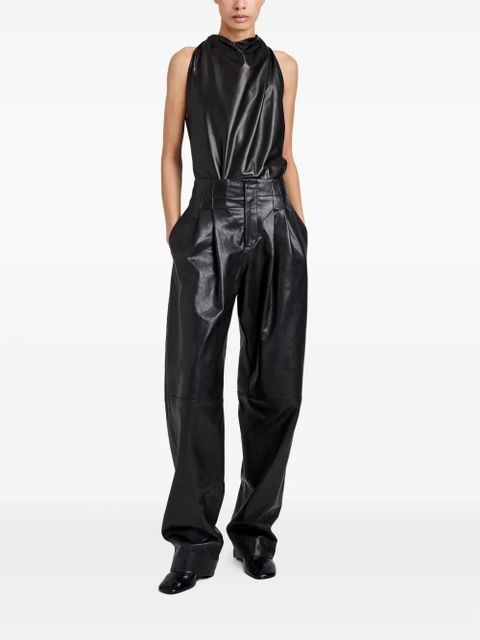 Proenza Schouler Iza draped top - Black