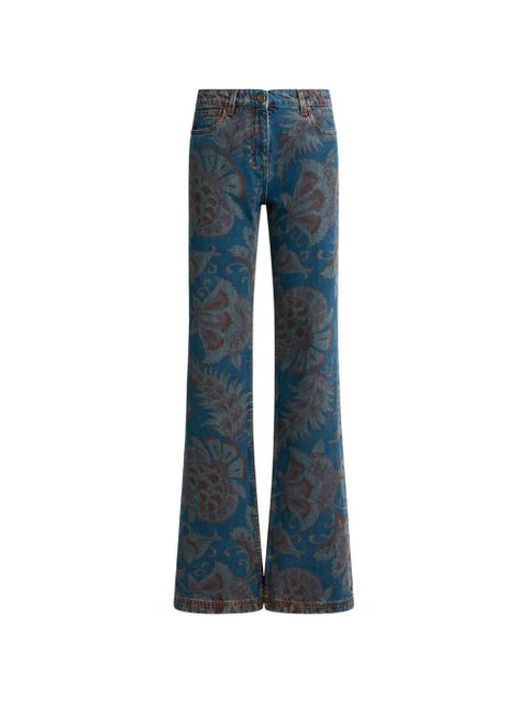 ETRO floral-print jeans - Blue - zdjęcie produktu nr 1