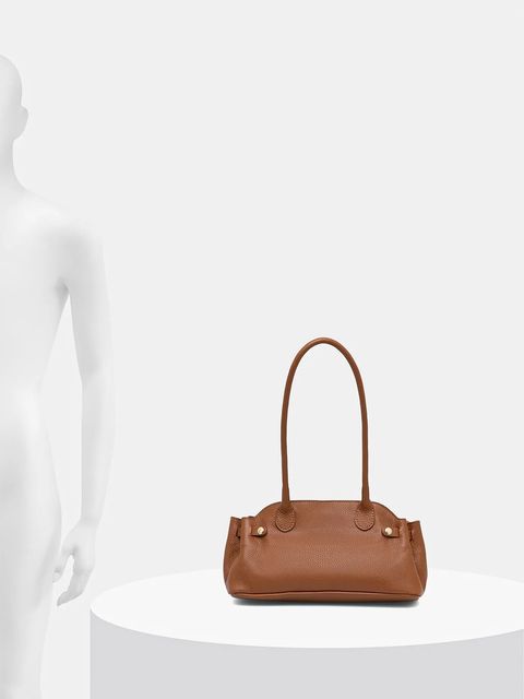 Answear.LAB torebka skórzana kolor brązowy