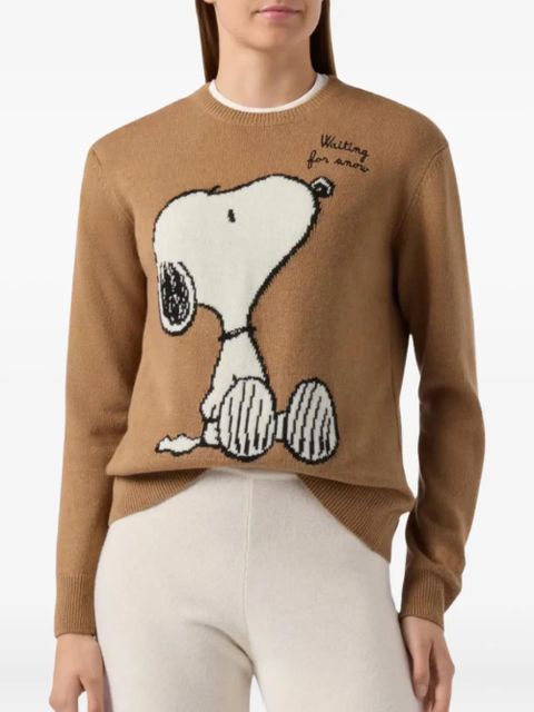 MC2 Saint Barth x Peanuts Special Edition cartoon intarsia sweater - Brown