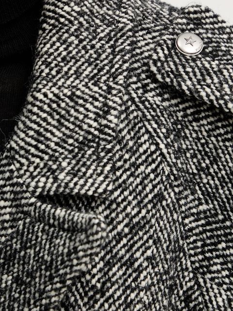 Pinko płaszcz z dodatkiem wełny