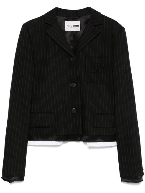 Miu Miu pinstriped jacket - Black - zdjęcie produktu nr 1