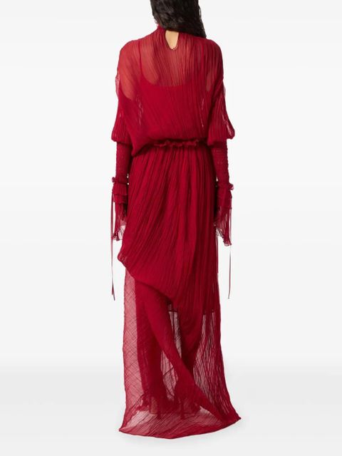 Blumarine ruffled maxi dress - Red