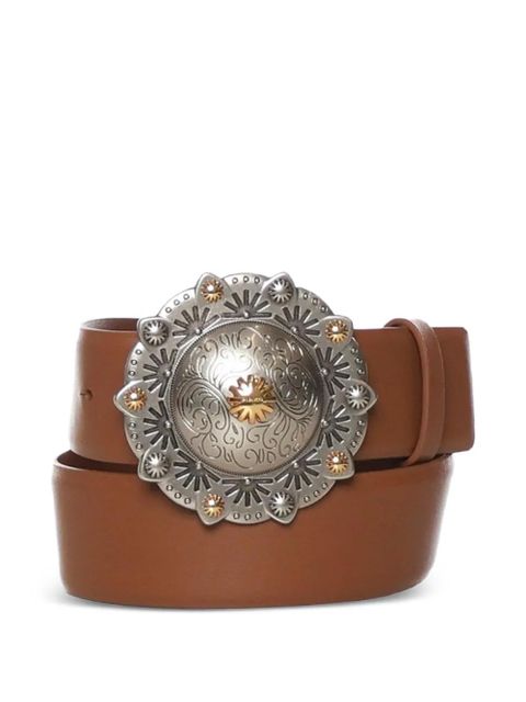 PINKO embellished leather belt - Brown - zdjęcie produktu nr 1