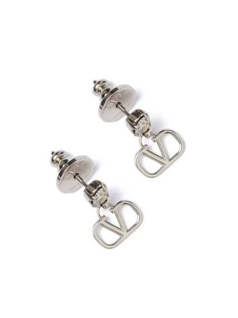 Valentino Garavani VLogo Signature drop earrings - Silver